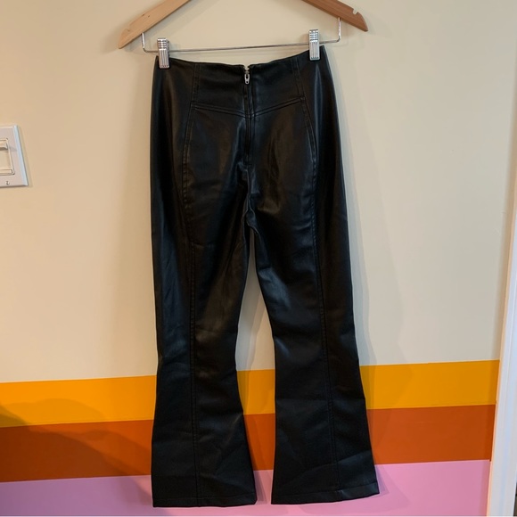 free people Real Deal Vegan Leather Pants . - Picture 6 of 8